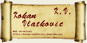 Kokan Vlatković vizit kartica